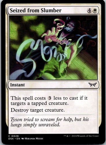 Seized from slumber - from,