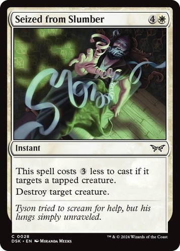 Foil seized from slumber - nm,