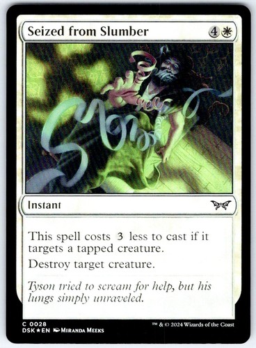 Seized from slumber foil - seized,