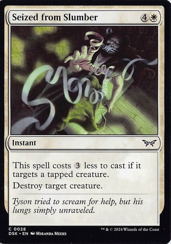 Seized from slumber nm - seized,